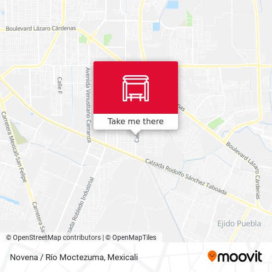 Mapa de Novena / Río Moctezuma