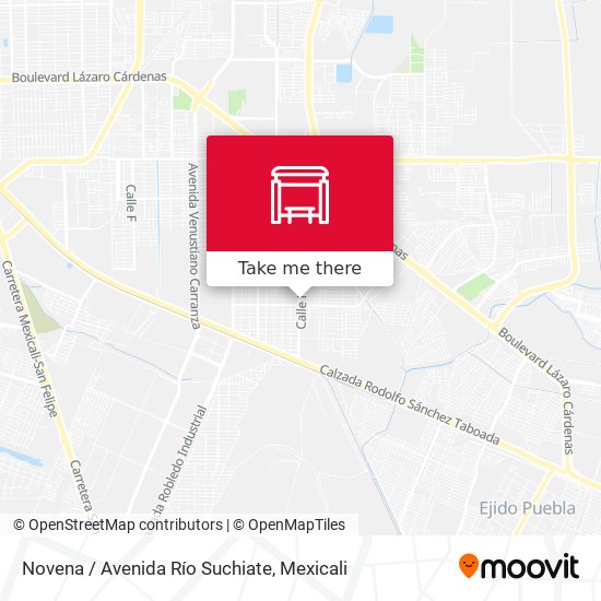 Mapa de Novena / Avenida Río Suchiate