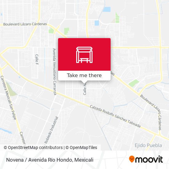 Novena / Avenida Río Hondo map