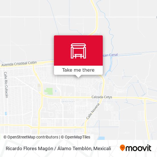 Mapa de Ricardo Flores Magón / Álamo Temblón