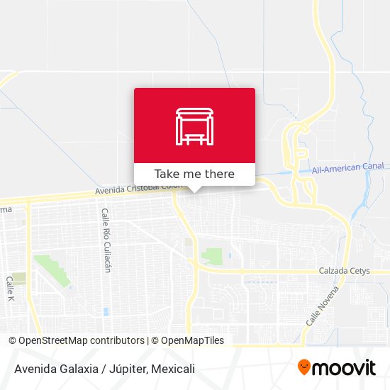 Avenida Galaxia / Júpiter map