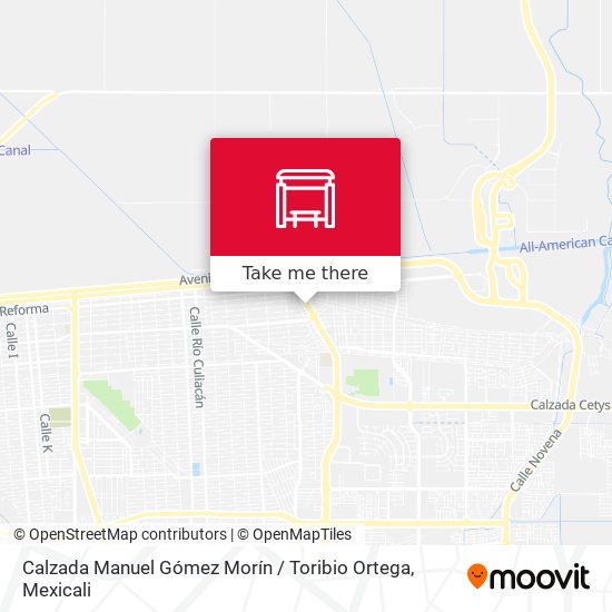 Mapa de Calzada Manuel Gómez Morín / Toribio Ortega