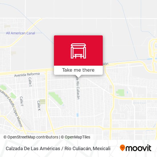 Calzada De Las Américas / Río Culiacán map