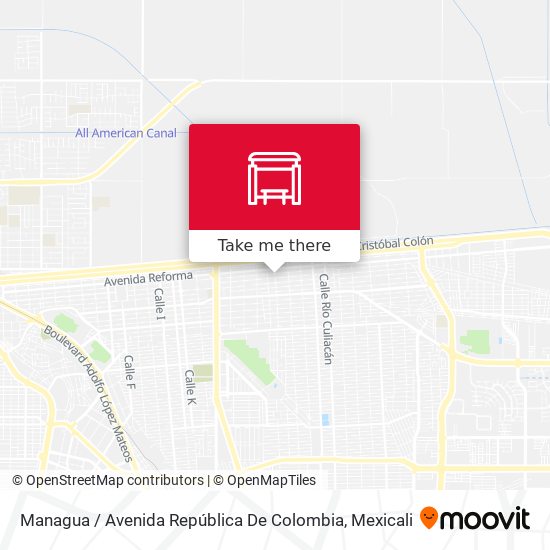 Managua / Avenida República De Colombia map