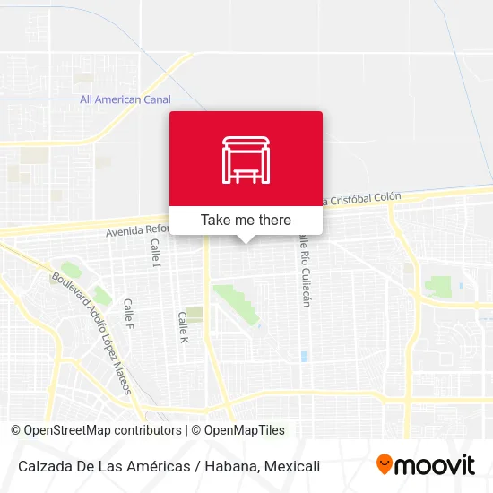 Mapa de Calzada De Las Américas / Habana