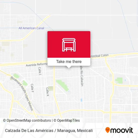Mapa de Calzada De Las Américas / Managua