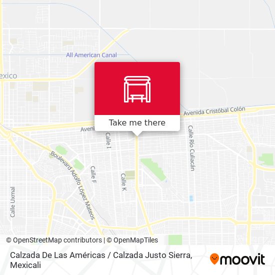 Calzada De Las Américas / Calzada Justo Sierra map
