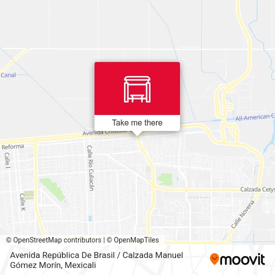 Mapa de Avenida República De Brasil / Calzada Manuel Gómez Morín