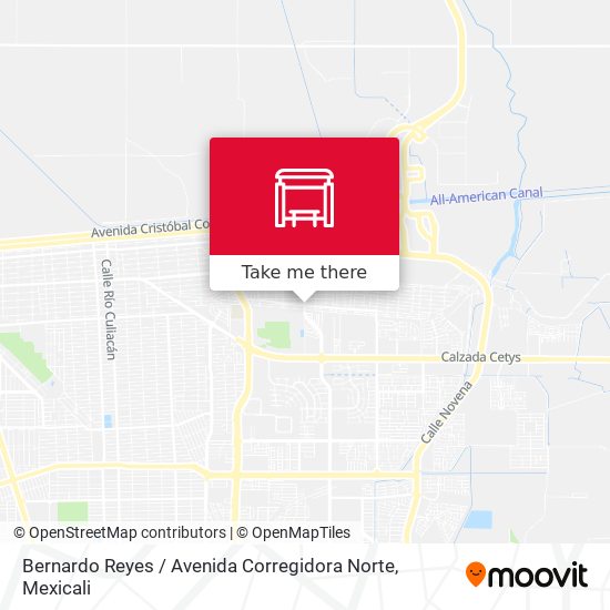 Mapa de Bernardo Reyes / Avenida Corregidora Norte
