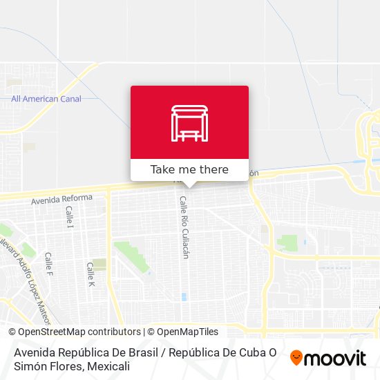 Avenida República De Brasil / República De Cuba O Simón Flores map