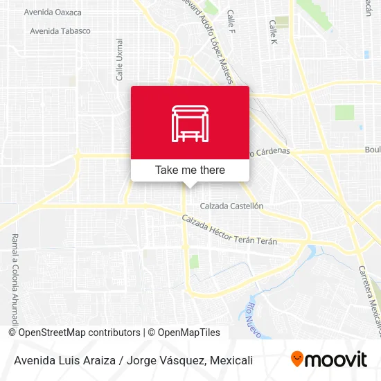 Mapa de Avenida Luis Araiza / Jorge Vásquez
