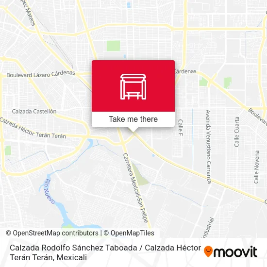Mapa de Calzada Rodolfo Sánchez Taboada / Calzada Héctor Terán Terán