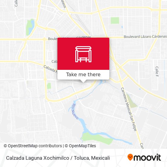 Calzada Laguna Xochimilco / Toluca map