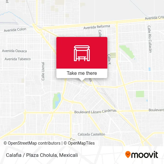 Calafia / Plaza Cholula map