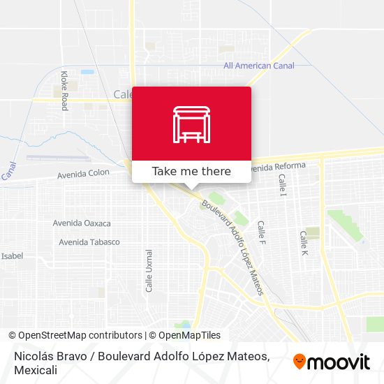 Nicolás Bravo / Boulevard Adolfo López Mateos map