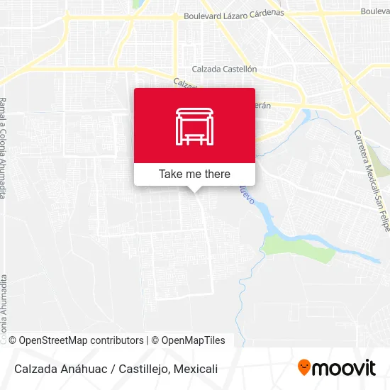 Calzada Anáhuac / Castillejo map