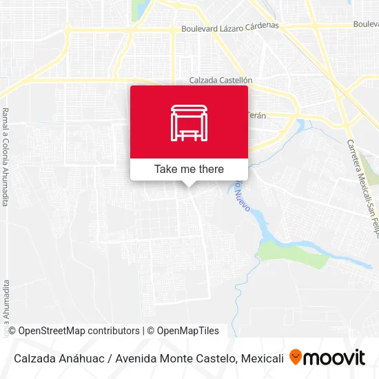 Mapa de Calzada Anáhuac / Avenida Monte Castelo