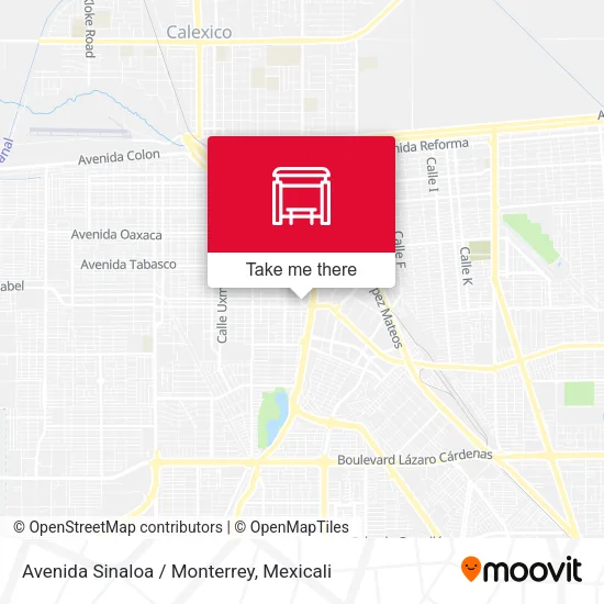 Mapa de Avenida Sinaloa / Monterrey