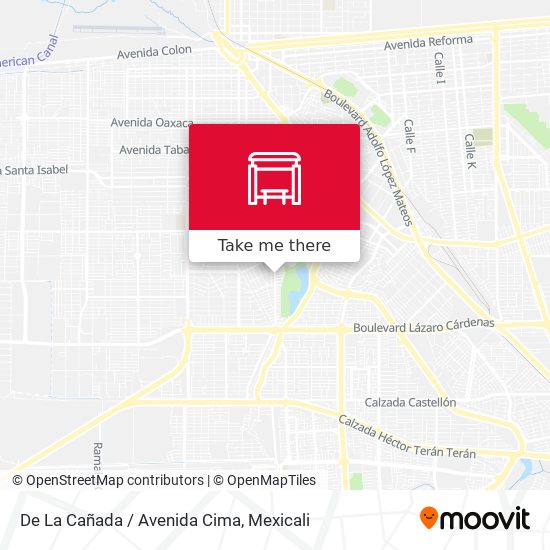 De La Cañada / Avenida Cima map