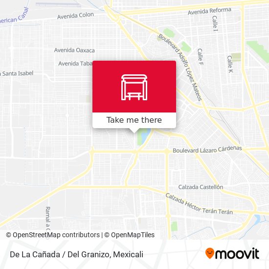 De La Cañada / Del Granizo map