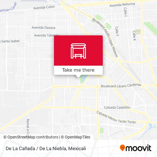 De La Cañada / De La Niebla map