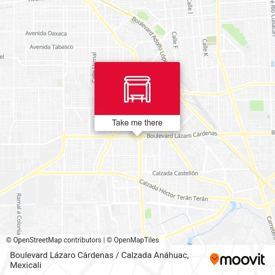 Mapa de Boulevard Lázaro Cárdenas / Calzada Anáhuac
