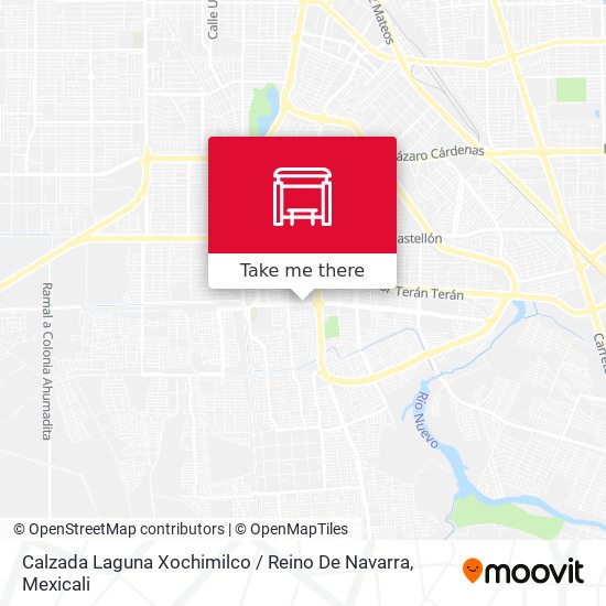 Calzada Laguna Xochimilco / Reino De Navarra map