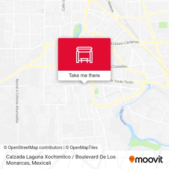 Mapa de Calzada Laguna Xochimilco / Boulevard De Los Monarcas