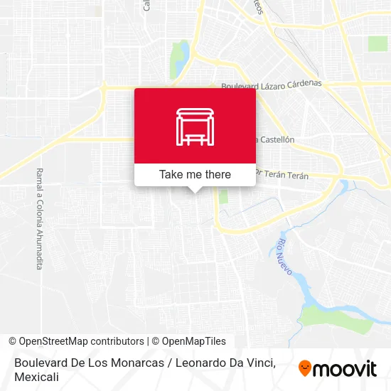 Mapa de Boulevard De Los Monarcas / Leonardo Da Vinci
