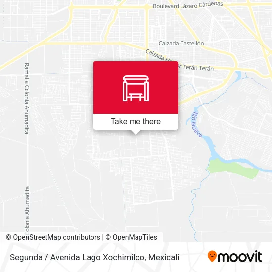 Segunda / Avenida Lago Xochimilco map