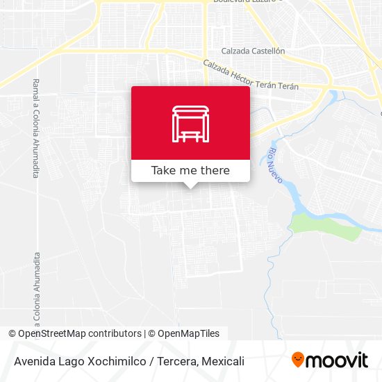 Avenida Lago Xochimilco / Tercera map