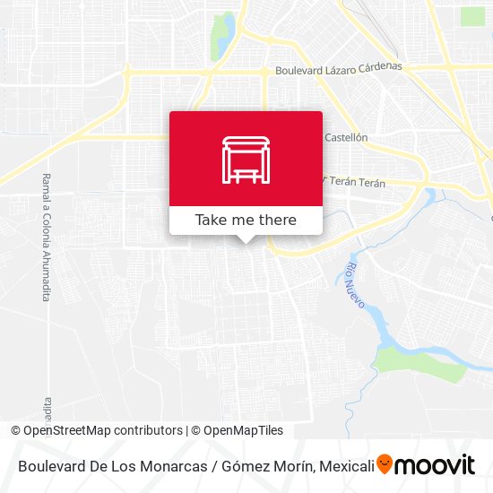 Mapa de Boulevard De Los Monarcas / Gómez Morín