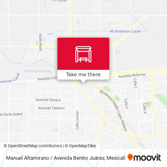Manuel Altamirano / Avenida Benito Juárez map
