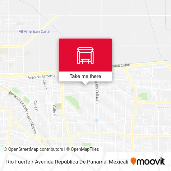 Mapa de Río Fuerte / Avenida República De Panamá