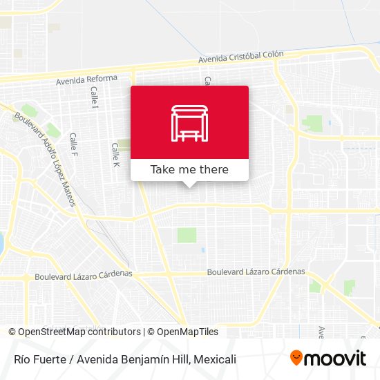 Río Fuerte / Avenida Benjamín Hill map