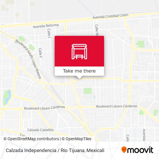 Calzada Independencia / Río Tijuana map