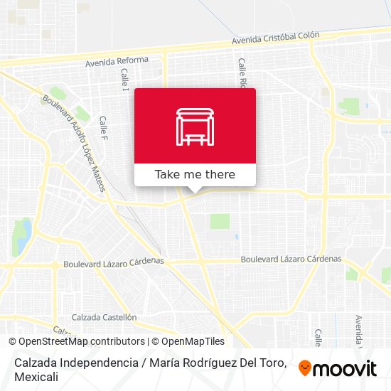 Calzada Independencia / María Rodríguez Del Toro map