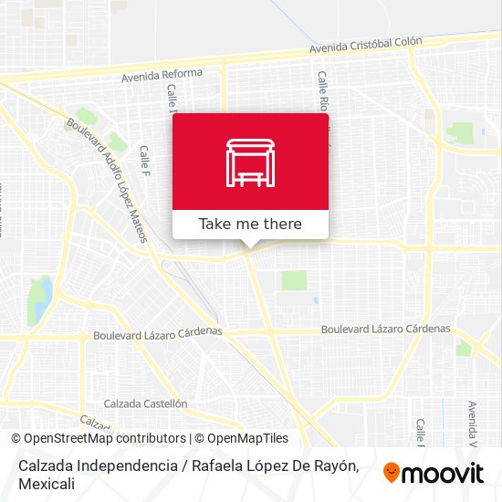 Mapa de Calzada Independencia / Rafaela López De Rayón
