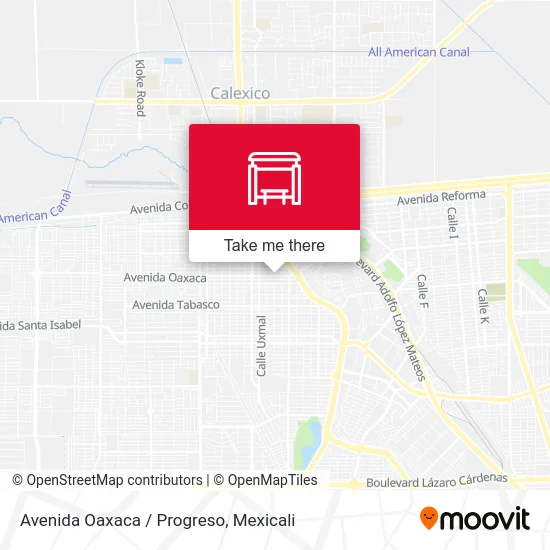 Avenida Oaxaca / Progreso map