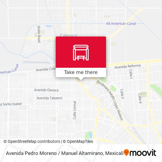 Avenida Pedro Moreno / Manuel Altamirano map