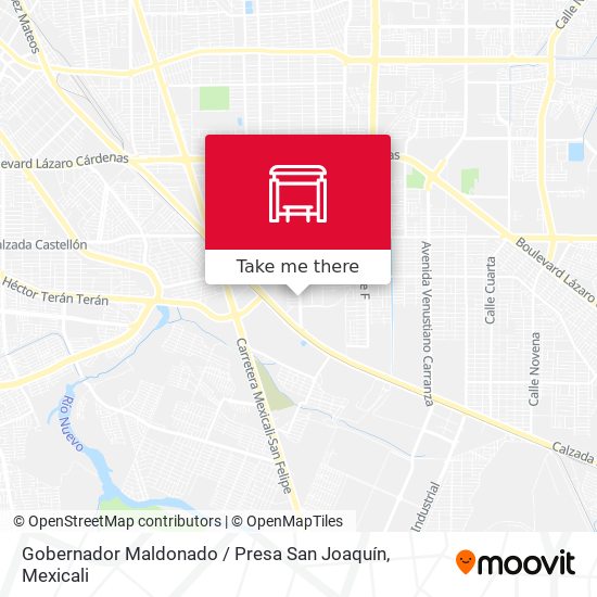 Gobernador Maldonado / Presa San Joaquín map