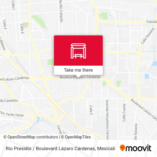Mapa de Río Presidio / Boulevard Lázaro Cárdenas