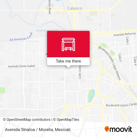 Mapa de Avenida Sinaloa / Morelia