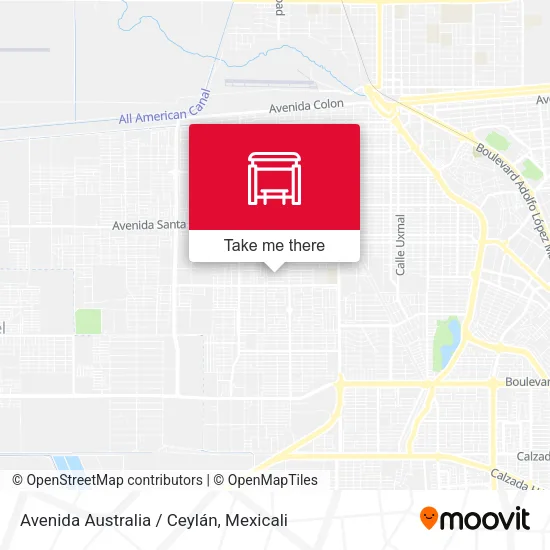 Mapa de Avenida Australia / Ceylán