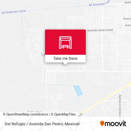 Mapa de Del Refugio / Avenida San Pedro