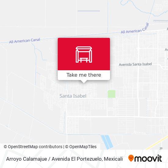 Arroyo Calamajue / Avenida El Portezuelo map