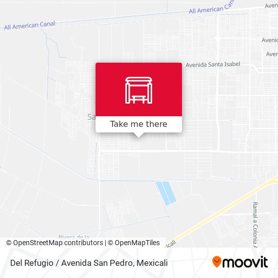 Mapa de Del Refugio / Avenida San Pedro