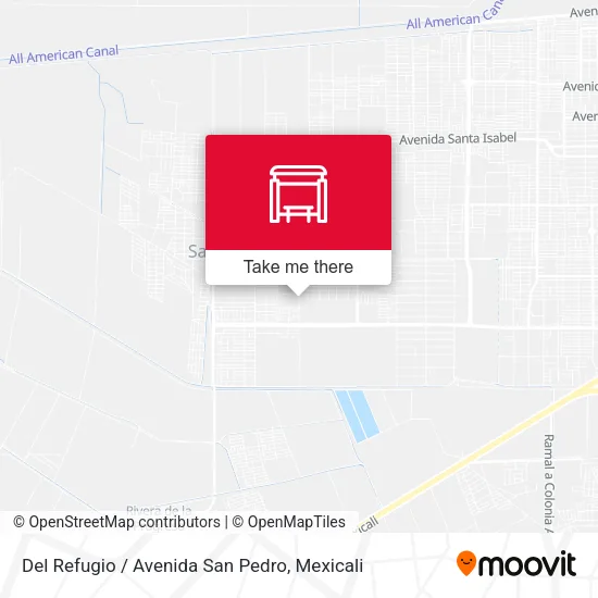 Mapa de Del Refugio / Avenida San Pedro