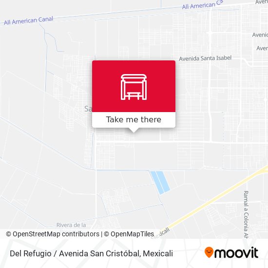Mapa de Del Refugio / Avenida San Cristóbal