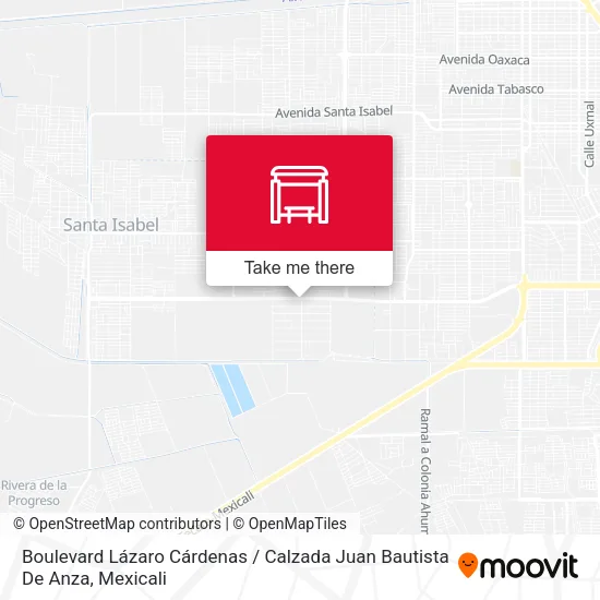 Mapa de Boulevard Lázaro Cárdenas / Calzada Juan Bautista De Anza